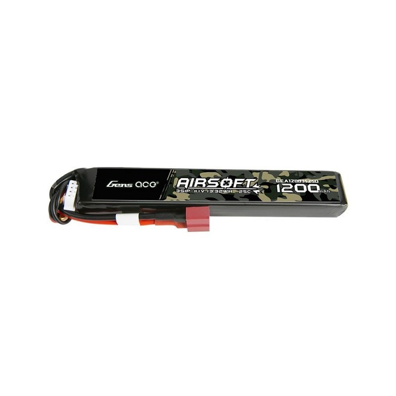 BATERÍA GENS ACE 1200MAH 25C 11.1V STICK T-PLUG GEA12003S25D BATERÍA GENS ACE 1200MAH 25C 11.1V STICK T-PLUG GEA12003S25D