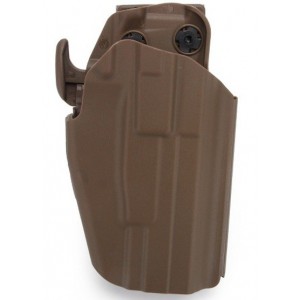 FUNDA DE PISTOLA UNIVERSAL RIGIDA Compact Holster A TAN Compatible con la mayoría de pistolas.