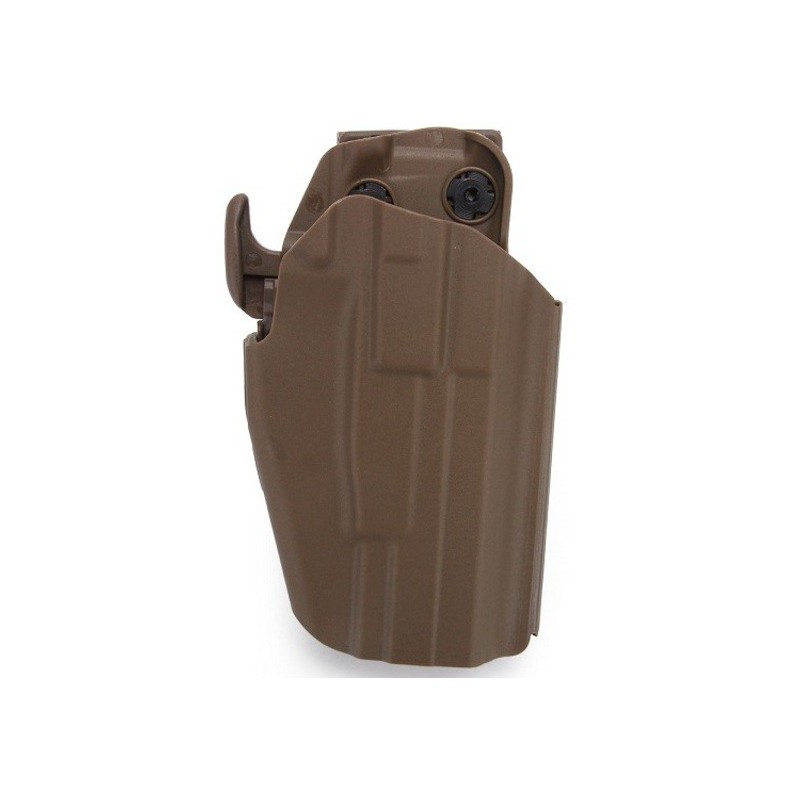 FUNDA DE PISTOLA UNIVERSAL RIGIDA Compact Holster A TAN Compatible con la mayoría de pistolas.