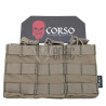 POUCH CORSO M4 TRIPLE DAGGER MOLLE PIXELADO RANGER GREEN