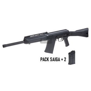 PACK SAIGA 12-K TOKIO MARUI ESCOPETA SHOTGUN + 2 MAG.