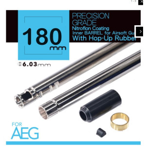 UNICORN AIRSOFT 180MM 6.03MM ULTIMATE PRECISION INNER BARREL FOR AEG - (NITROFLON COATING)