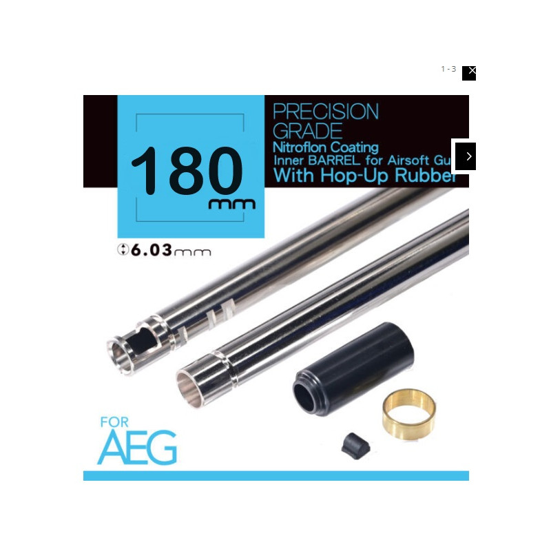 UNICORN AIRSOFT 180MM 6.03MM ULTIMATE PRECISION INNER BARREL FOR AEG - (NITROFLON COATING)
