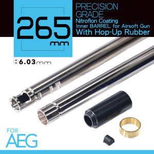 UNICORN AIRSOFT 265MM 6.03MM ULTIMATE PRECISION INNER BARREL FOR AEG - (NITROFLON COATING)