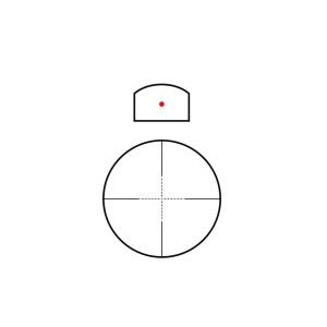 THETA OPTICS VISOR 4x32-RED DOT