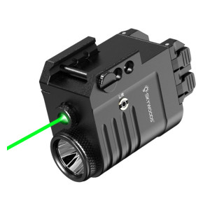 LINTERNA TACTICA + LASER VERDE L53A1F SKYWOODS