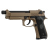 Pistola airsoft KJ Works M9-A1 full metal Gas COYOTE