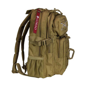 MOCHILA CORSO ROGUE MOLLE MOSQUETON 14L COYOTE