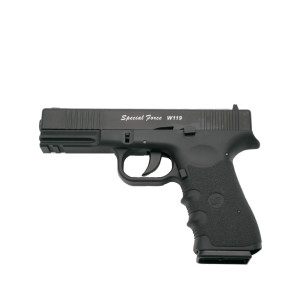 PISTOLA C02 4,5MM win gun GLOCK BLOWBACK CORREDERA METÁLICA NEGRA