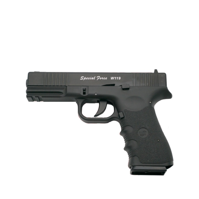 PISTOLA C02 4,5MM win gun GLOCK BLOWBACK CORREDERA METÁLICA NEGRA