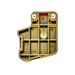 CTM TACTICAL FUNDA RAPIDA AAP-01/GLOCK RIGTH TAN