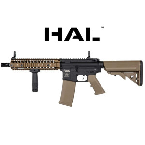 MK18 SPECNA ARMS AEG FUSIL DANIEL DEFENSE SA-C19 CORE HAL ETU ASG NEGRO-TAN