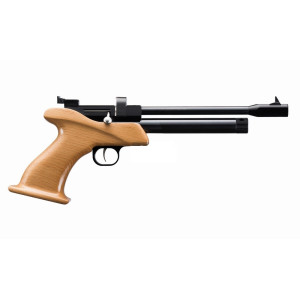 PISTOLA CO2 MERCURIO STINGER CAL 5,5MM CON EMPUÑADURA DE MADERA
