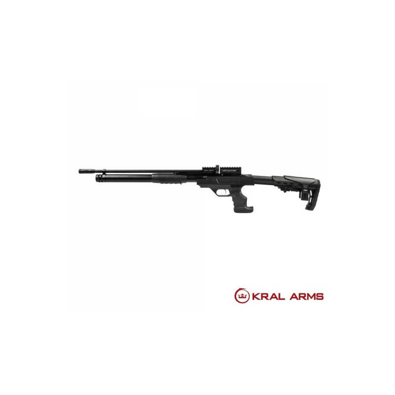 Carabina PCP KRAL Puncher Rambo Pump Action - Negro 4,5 mm - 24 Julios