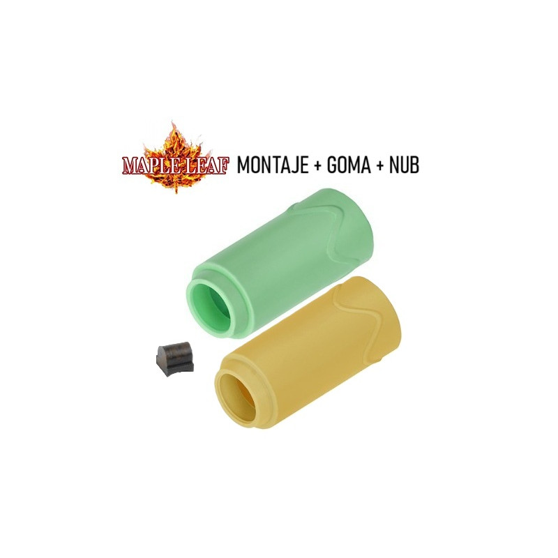 GOMA MAPLE LEAF + NUB OMEGA + MONTAJE