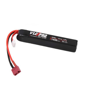 BATERIA VLC PRO LIPO 11.1V 1450MAH 25C/50C 1STICK T-DEAN NEGRA