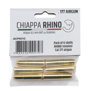 PACK 6 VAINAS 4,5MM CHIAPPA RHINO airgun