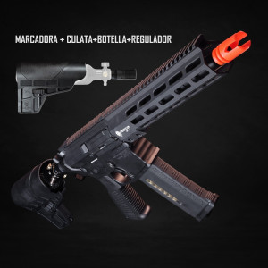 10.3" Wolverine MTW Billet INFERNO Battery Grip UNLEASHED Stock 10" Rail