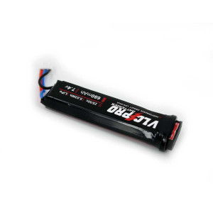 BATERIA VLC PRO LIPO 7.4V 680MAH 25C/50C PISTOLA AEP NEGRA