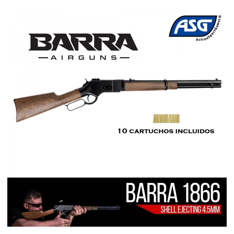 WINCHESTER 1866 ASG/ Barra Black Co2 - 4,5 Balines copa