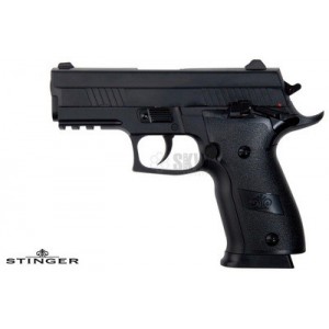 PISTOLA STINGER 229 BLOWBACK CORREDERA METÁLICA NEGRA CO2 4.5