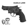 REVOLVER PR-725 CORTO CO2 4.5 GAMO NEGRO