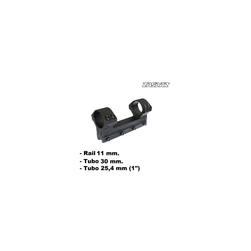 Monturas Zasdar MonoBlock Ø25 - Ø30 mm Rail 11mm Dovetail- Regulable..