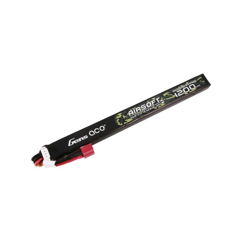 Batería Gens ace 1200mAh 25C 11.1V Slim for AK T-plug GEA12003S25DL