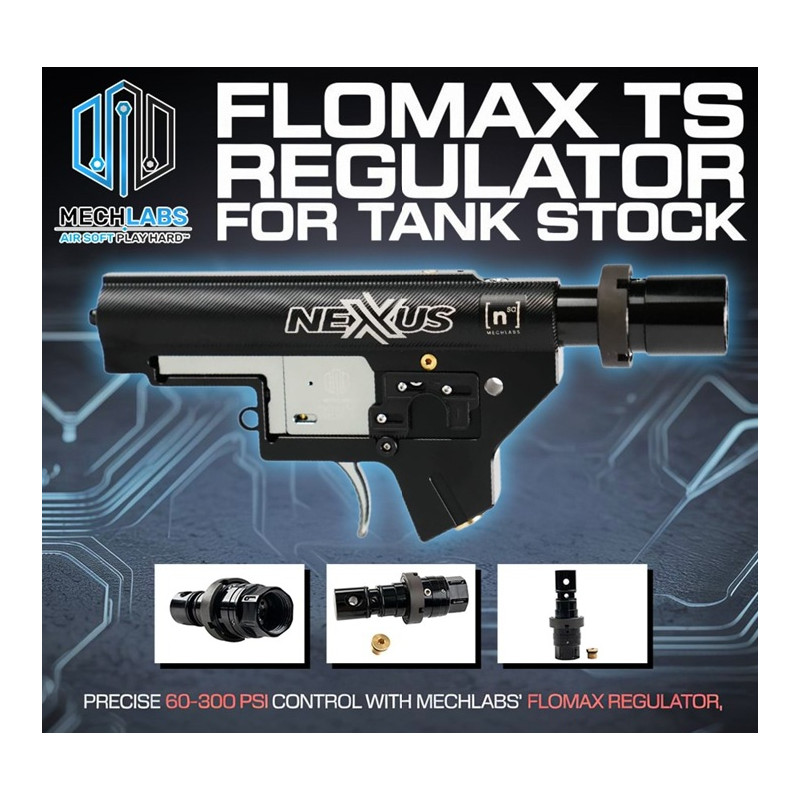 Mechlabs Nexxus FLOMAX TS Regulador para culata - Black
