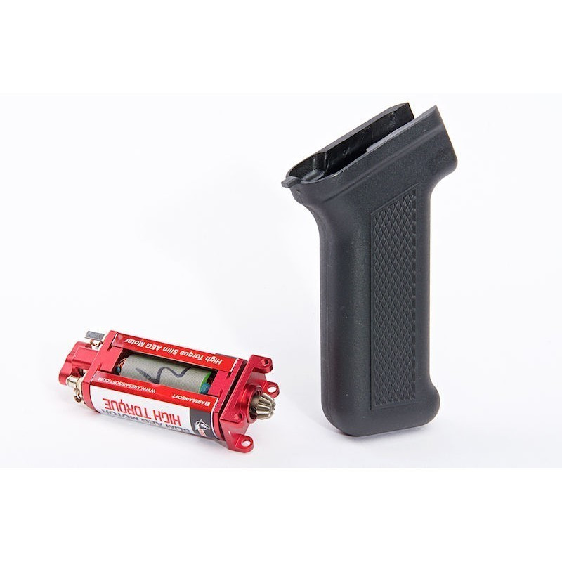 Grip ARES AK Slim Pistol+High Torque Slim AEG Motor PG-M-002-BK