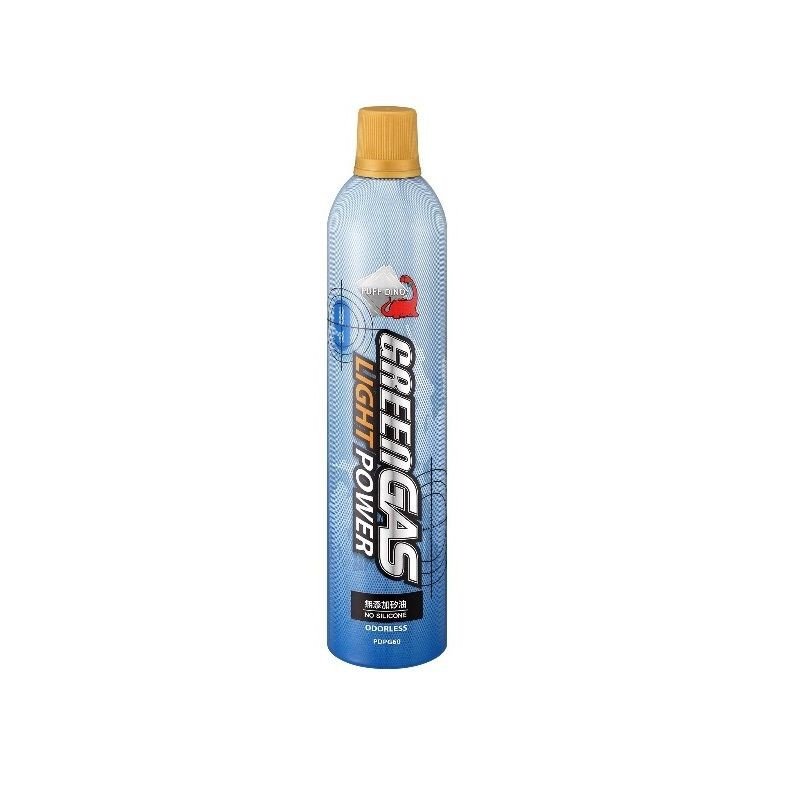 PUFF DINO GREEN GAS-LIGHT POWER 600ML 9KG SIN SILICONA (134A) PDPG60