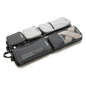 FUNDA para armas Satellite Container LAYLAX (Dimensiones: Alto 800 mm x Ancho 400 mm x Profundidad 100 mm) - Negro/Gris