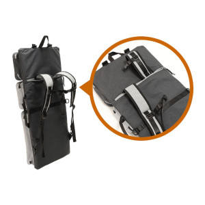 FUNDA para armas Satellite Container LAYLAX (Dimensiones: Alto 800 mm x Ancho 400 mm x Profundidad 100 mm) - Negro/Gris