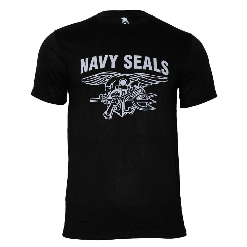 CAMISETA NAVY SEALS IMMORTAL WARRIOR M/CORTA NEGRA