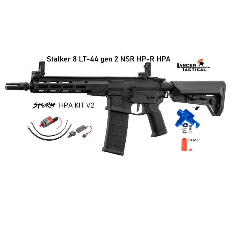 HPA FUSIL M4 Stalker 8 LT-44 gen 2 NSR HP-R +prowin y goma 4UANTUM