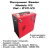 Compresor Eléctrico ZASDAR V3 a 12 v/220 v. PCP 300 BAR. Transformador incluido. Parada manual.