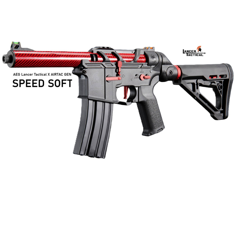 AEG Lancer Tactical X Airtac Gen 3 SPEED SOFT ROJO