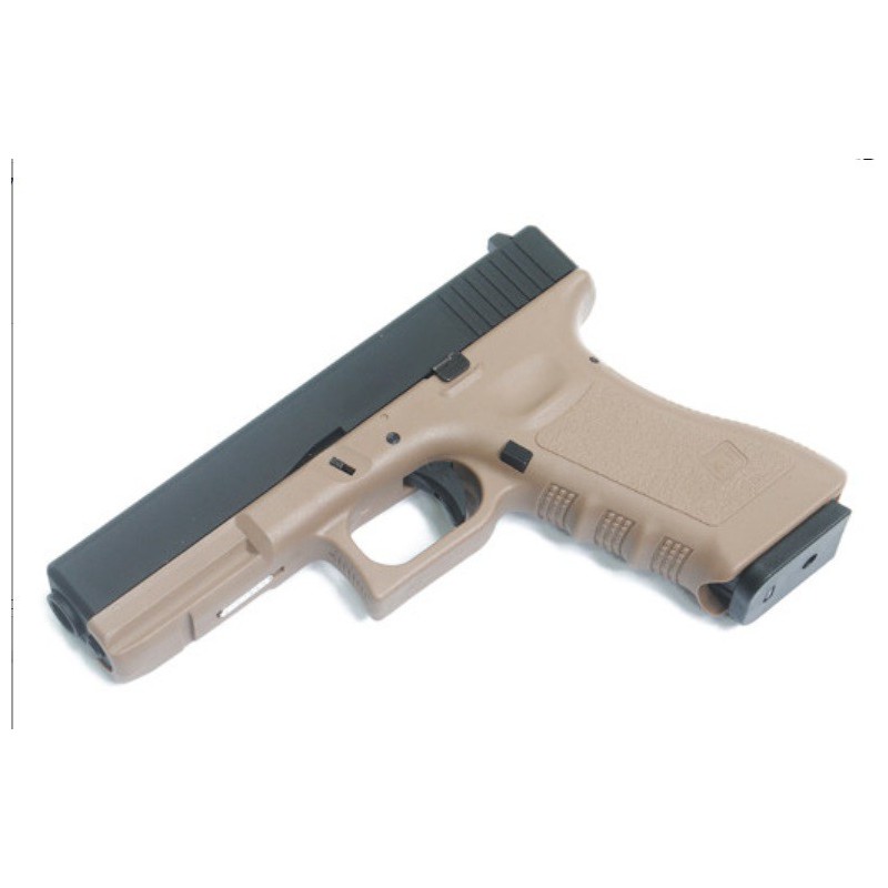 PISTOLA GAS KP17 GLOCK 17 BITONO TAN/BLACK