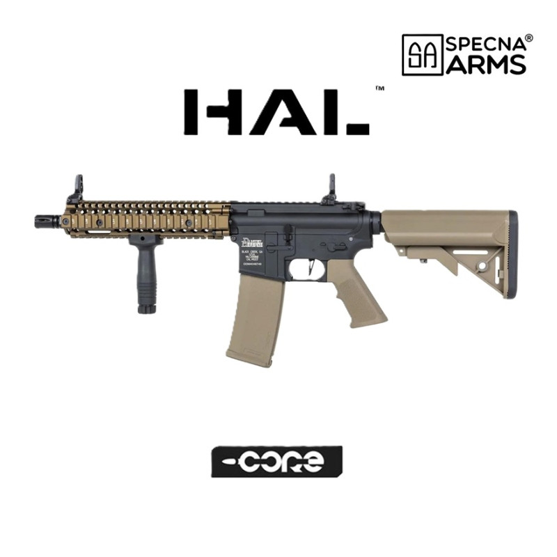SPECNA ARMS AEG MK18 DANIEL DEFENSE SA-C19 CORE HAL ETU ASG NEGRO-TAN