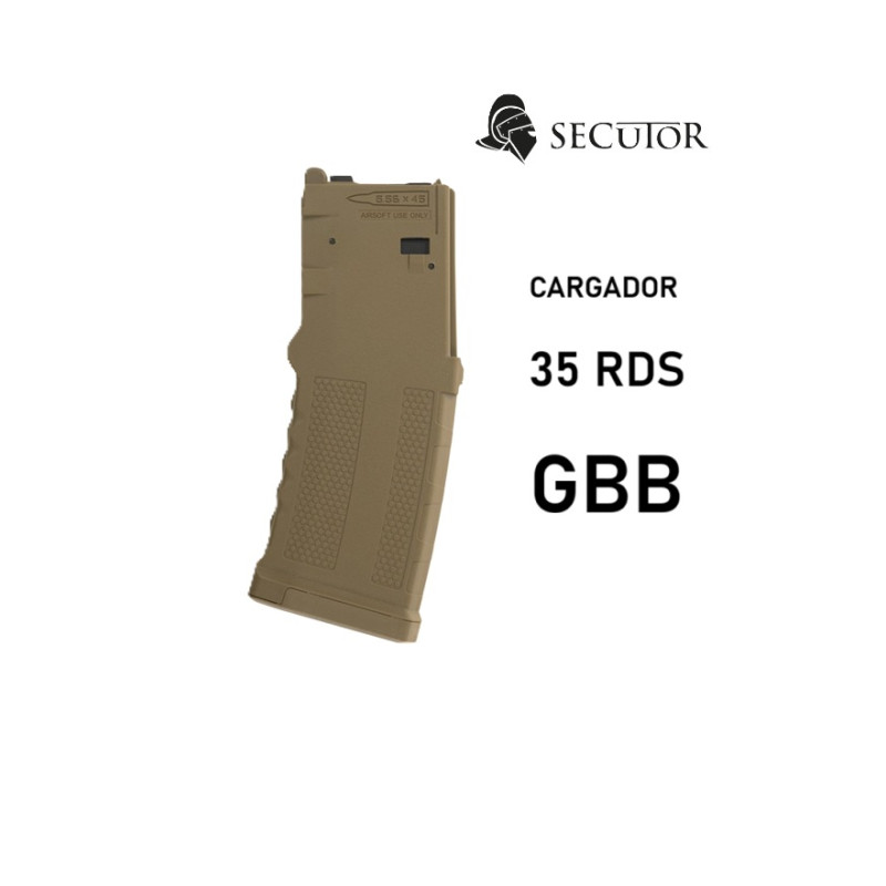 SECUTOR ARMS 35 RDS MWS GBB TAN MAGAZINE SAC1002