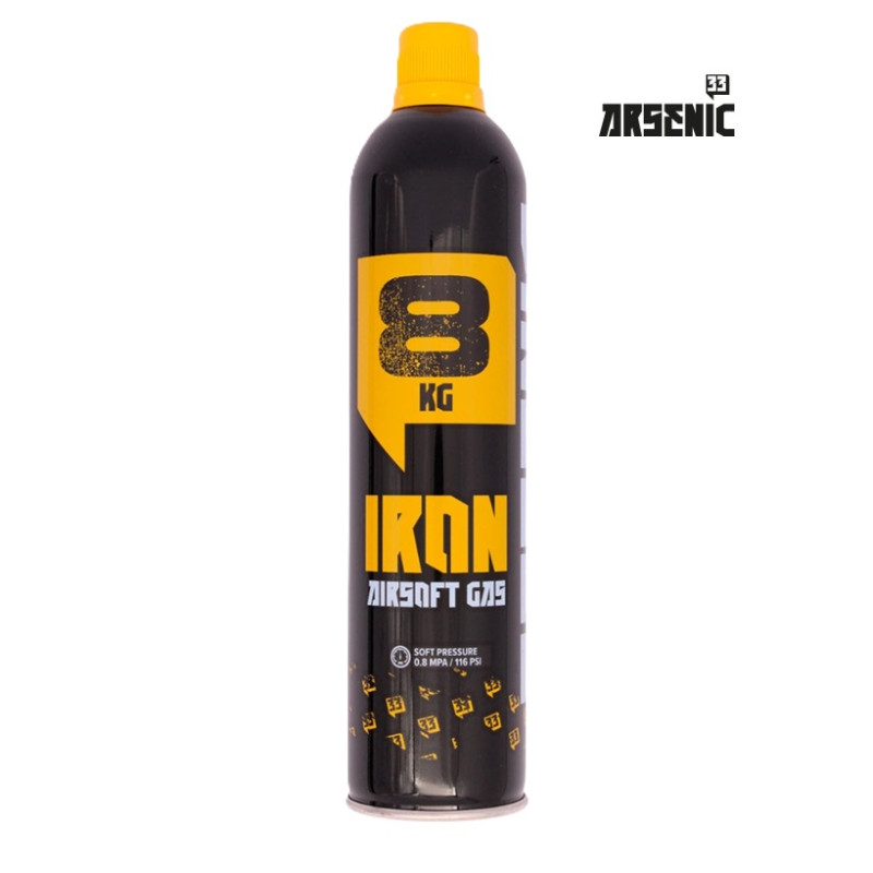 GAS ARSENIC IRON 8KG CON SILICONA 600ml