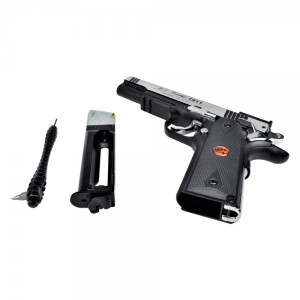 BRUNI PISTOLA CO2 4,5mm C.N.816 U.S. COMBAT FULL METAL SILVER (BR-601MS)