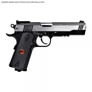 BRUNI PISTOLA CO2 4,5mm C.N.816 U.S. COMBAT FULL METAL SILVER (BR-601MS)