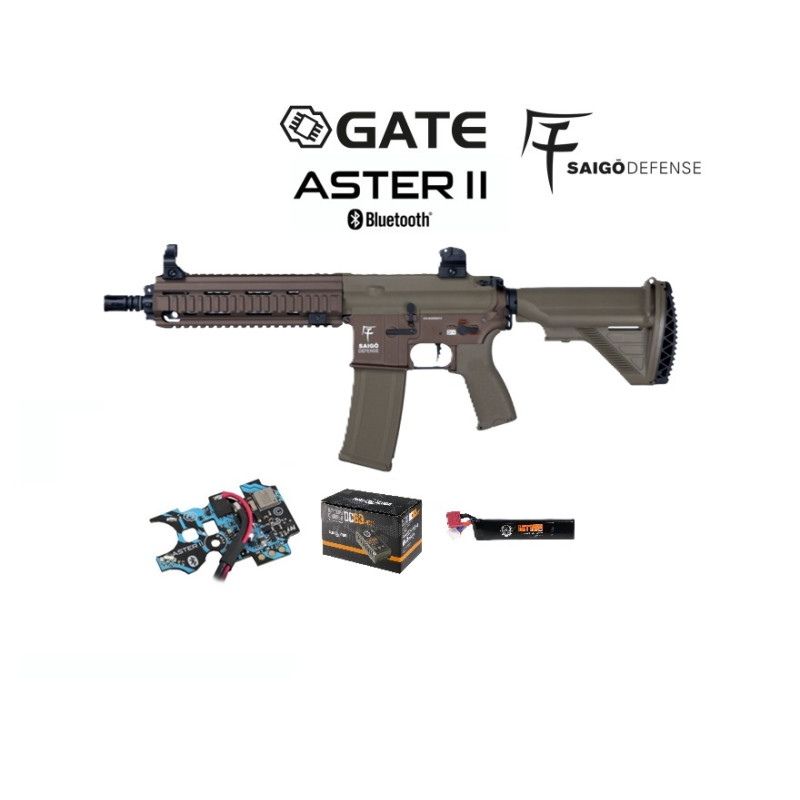 AEG SHOGUN ASTER MK1 TAN COMBO SAIGO DEFENSE