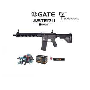 AEG SHOGUN ASTER MK2 BLACK COMBO SAIGO DEFENSE