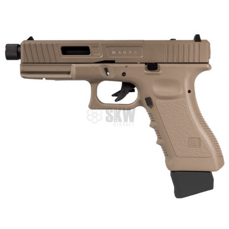 PISTOLA CO2 BLOW BACK GLADIUS MAGNA III TAN SECUTOR ARMS