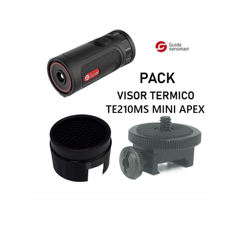 PACK  TE210MS MINI APEX VISOR TERMICO GUIDE + PROTECTOR + RIS