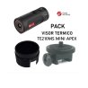 PACK  TE210MS MINI APEX VISOR TERMICO GUIDE + PROTECTOR + RIS