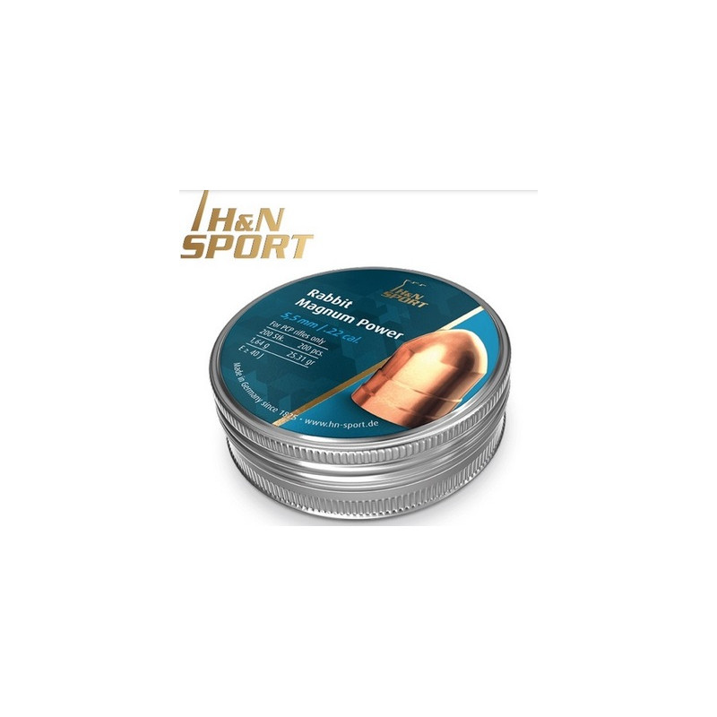 BALINES H&N Rabbit Magnum Power 1,64g lata 200 unid. 5,5mm