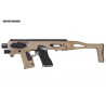 CAA Airsoft Division MICRO RONI G5 Pistol - Carbine Conversion for Glock Series - DE